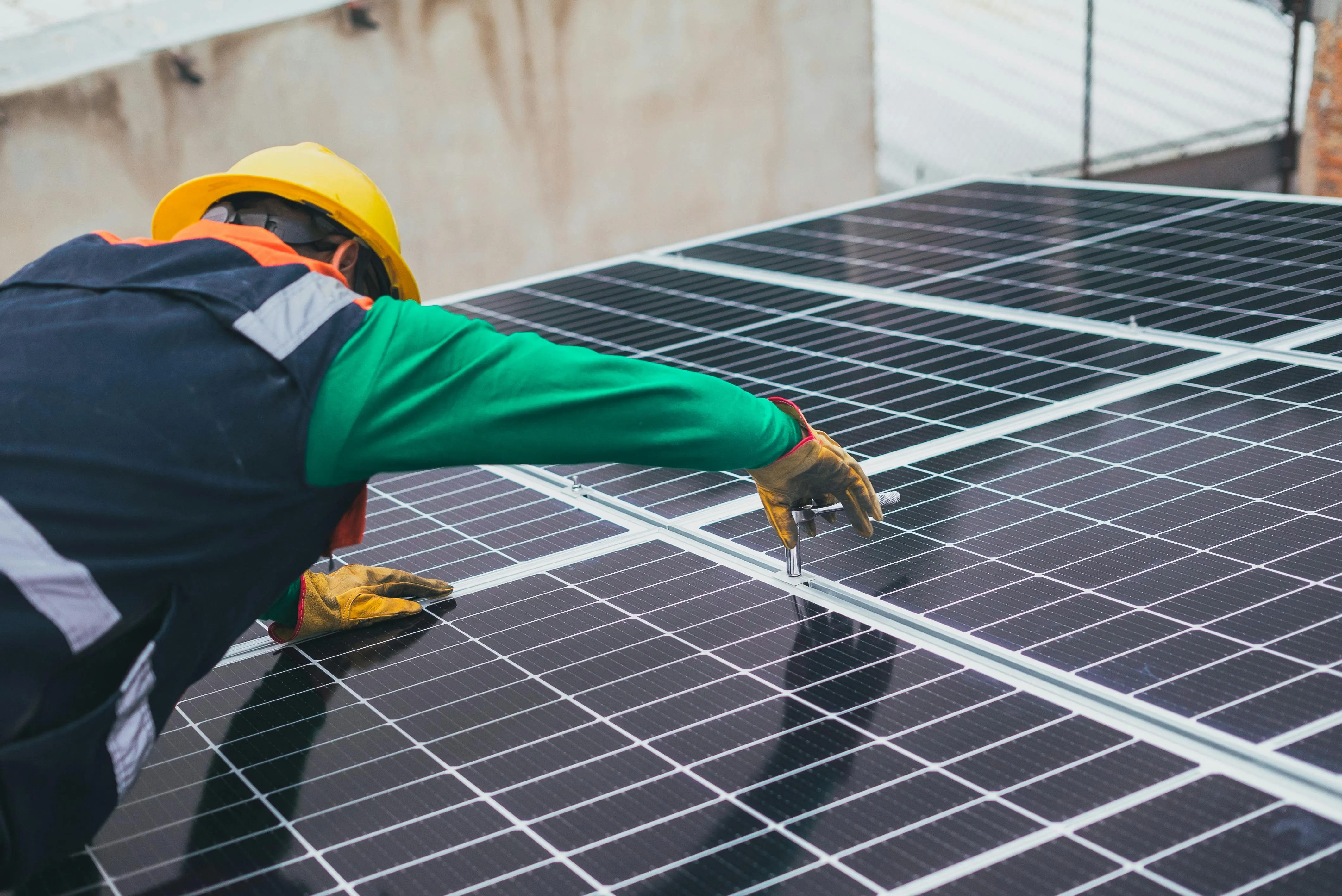 Instalación solar vertical